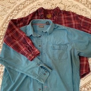 2 St. John's Bay button up shirts